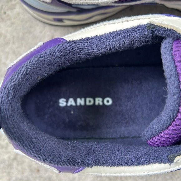Sandro Paris Flame Sneakers, Blue/ Purple, size 40 - Picture 10 of 12